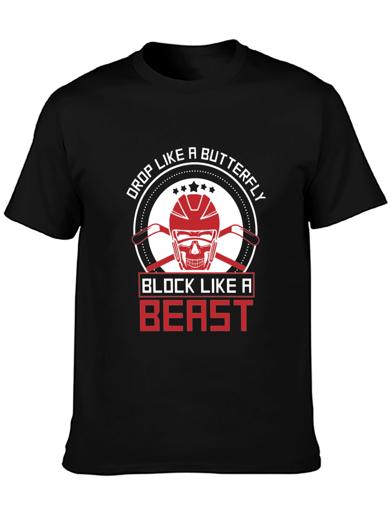 Hockey Beast Mode Black T-Shirt