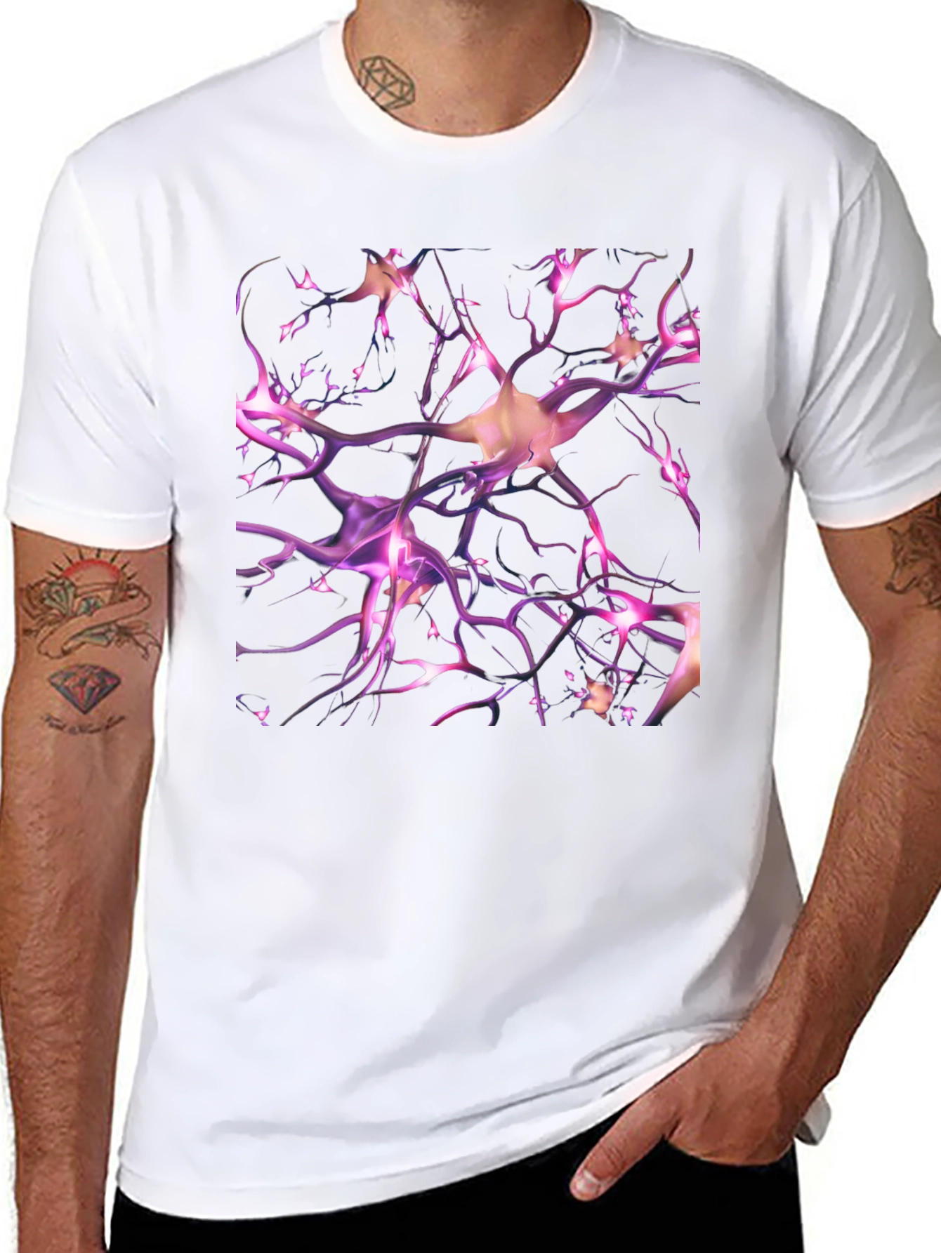 Neuron Network T-Shirt - Unique Science Inspired Design