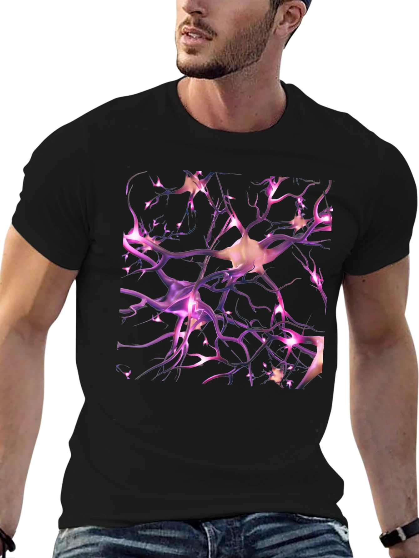 Neuron Network T-Shirt - Unique Science Inspired Design