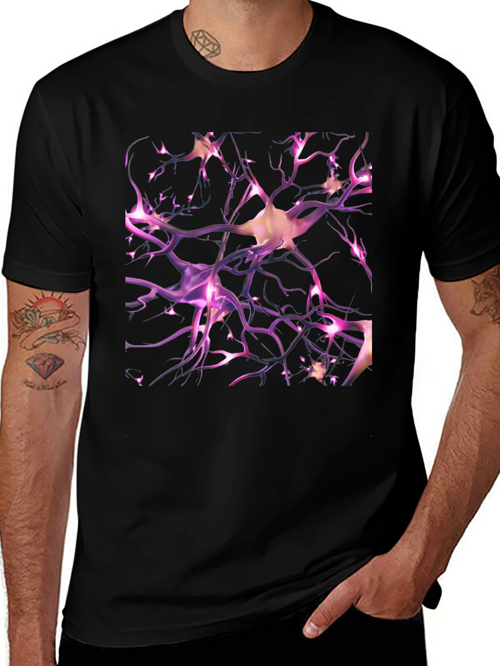 Neuron Network T-Shirt - Unique Science Inspired Design
