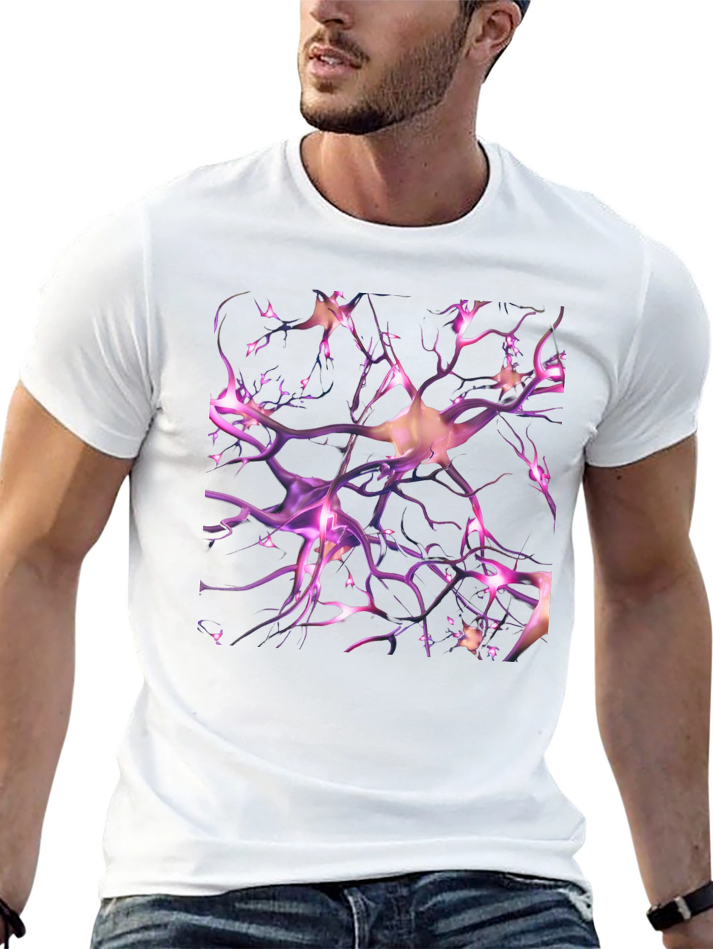 Neuron Network T-Shirt - Unique Science Inspired Design