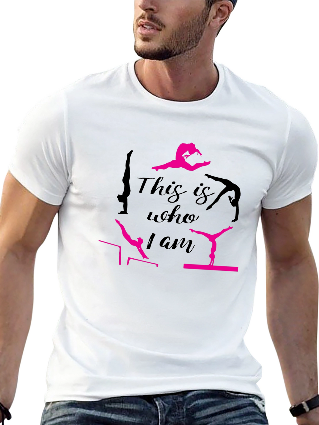 Gymnastics This is Who I Am Black T-Shirt