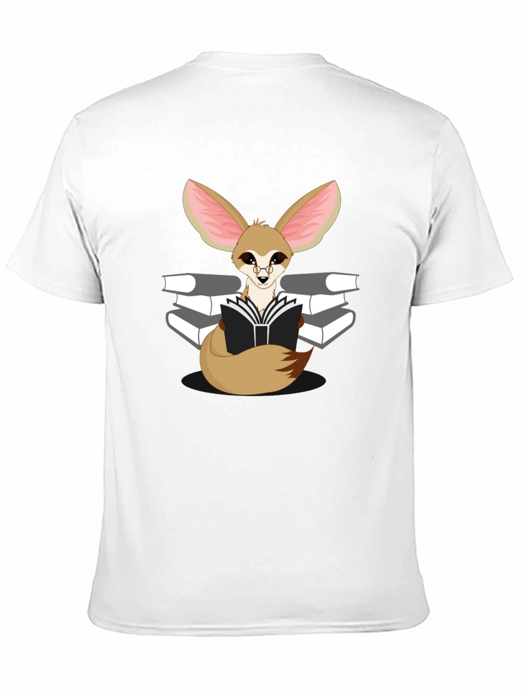 Reading Fox Graphic Tee - Black Unisex T-Shirt
