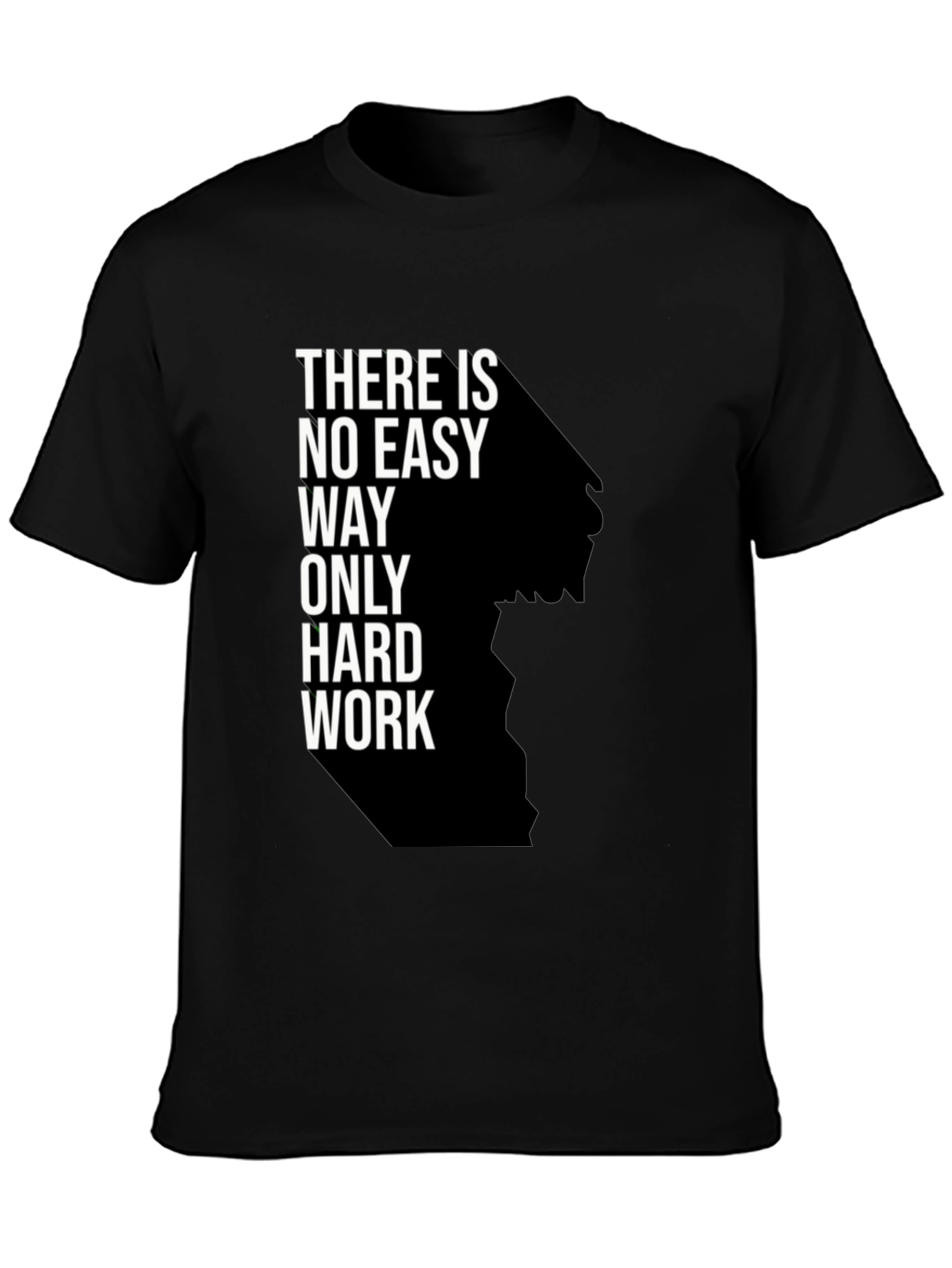 Motivational Hard Work Black T-Shirt