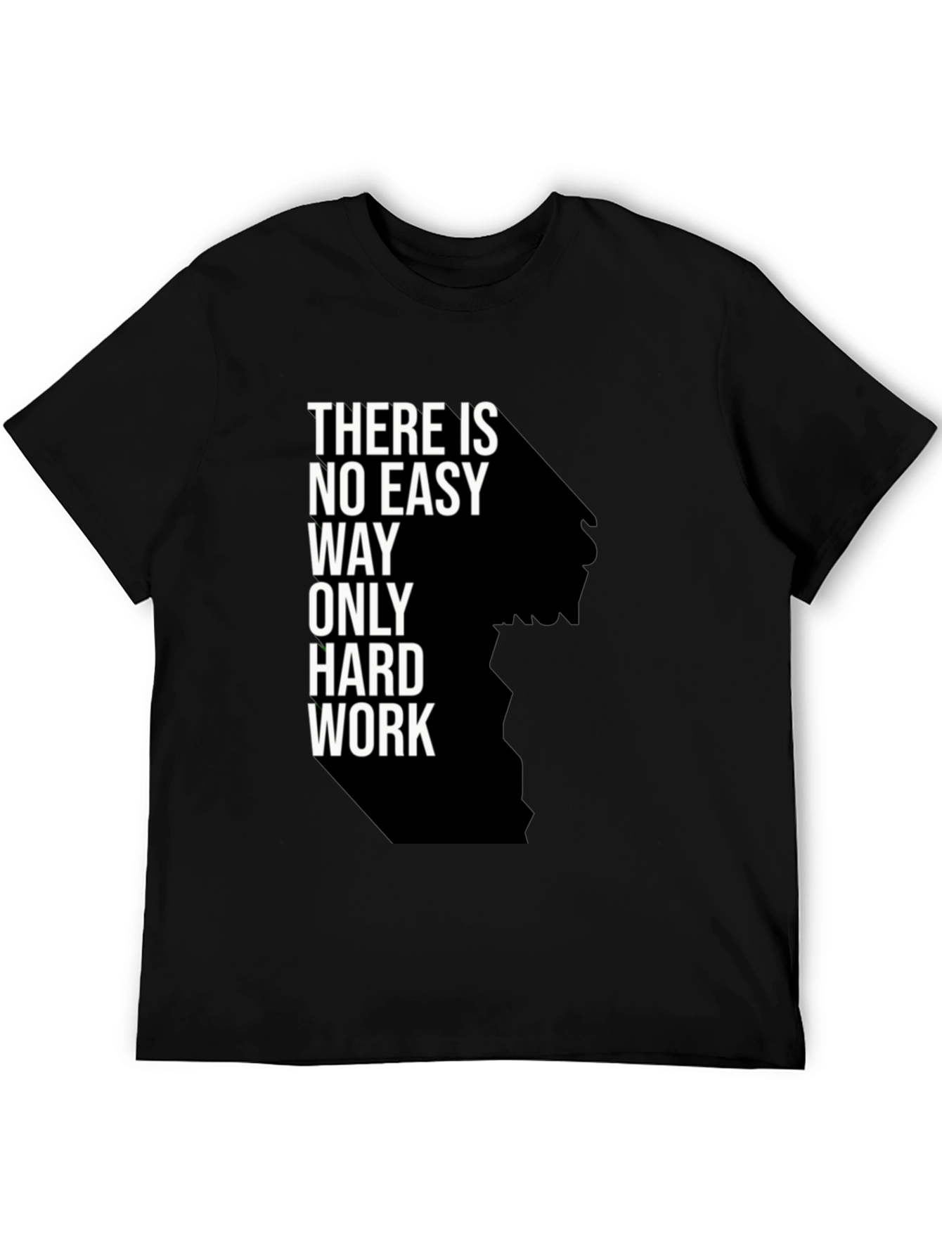 Motivational Hard Work Black T-Shirt