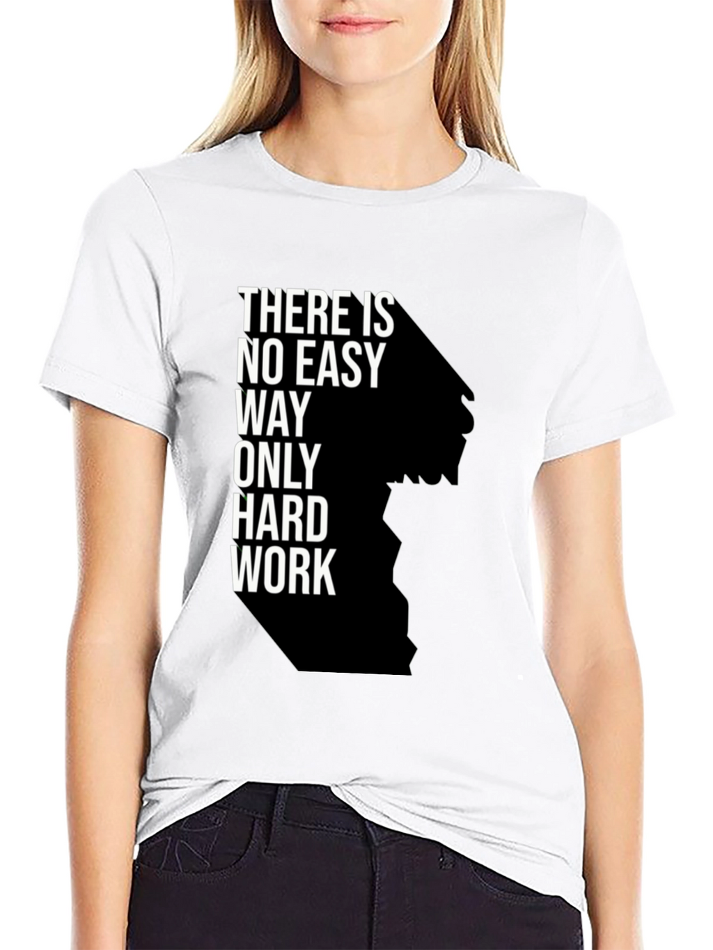 Motivational Hard Work Black T-Shirt