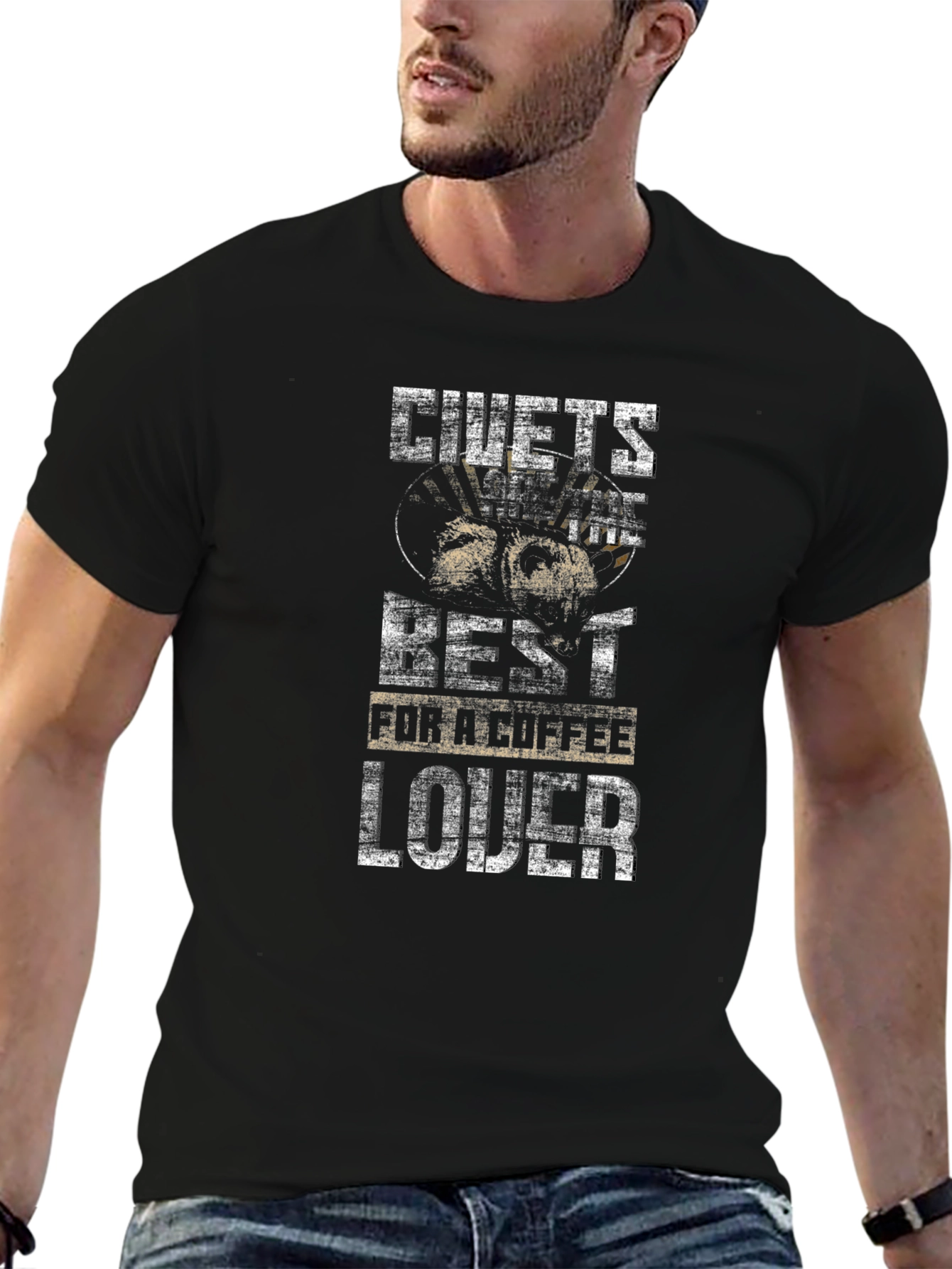Civets Best Coffee Lover Graphic Tee - Soft Cotton T-Shirt