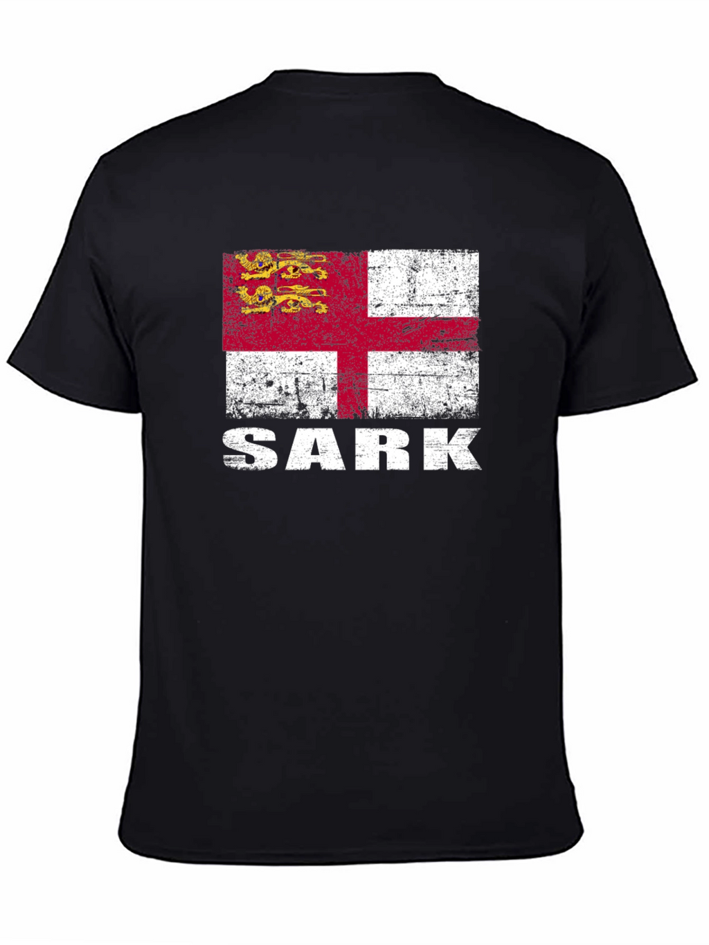 Sark Flag Graphic T-Shirt - Black