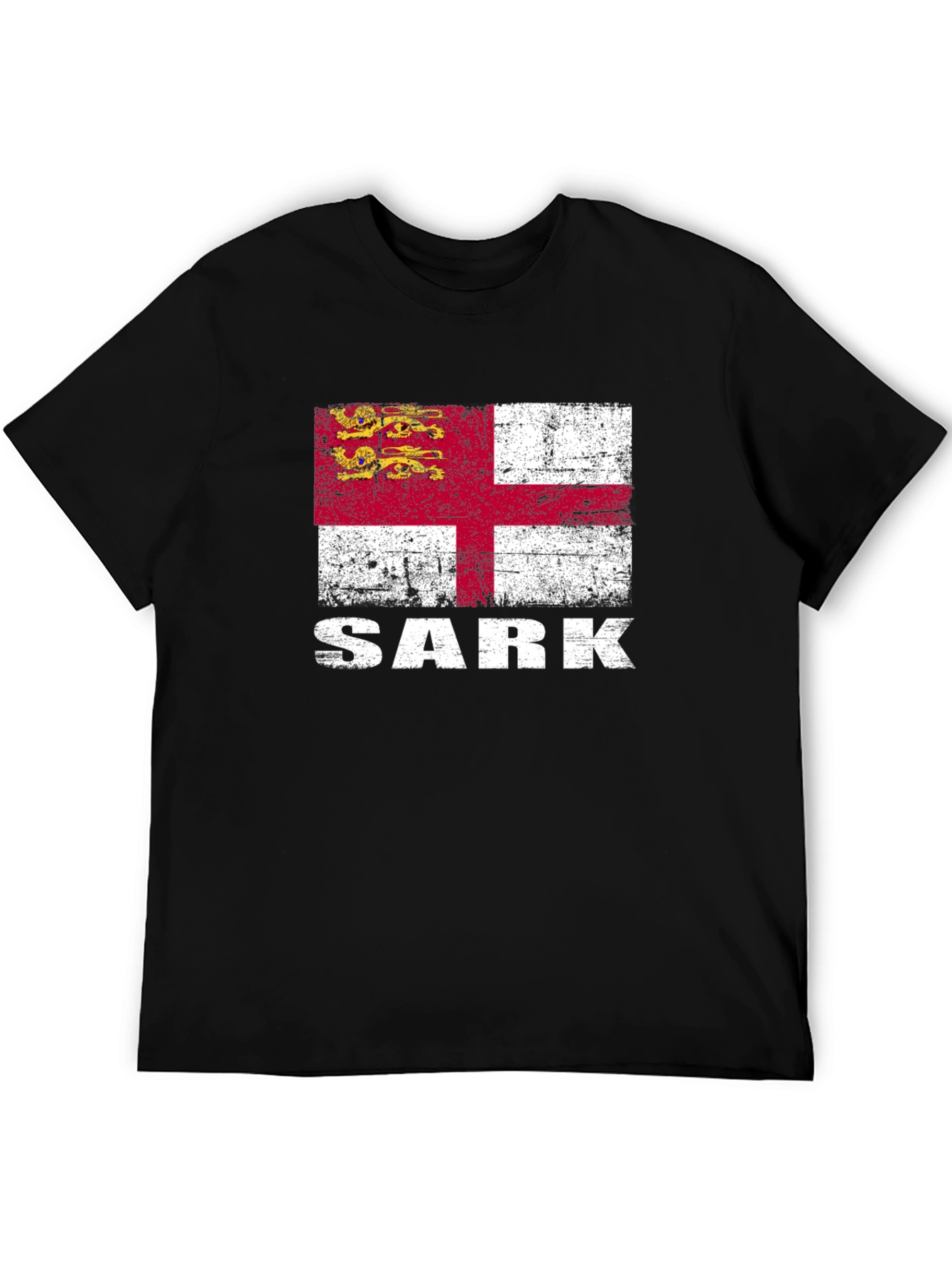 Sark Flag Graphic T-Shirt - Black