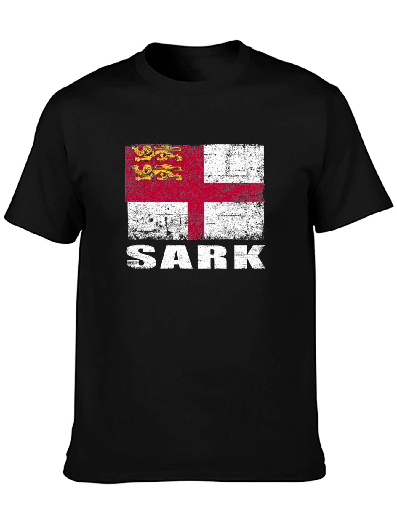 Sark Flag Graphic T-Shirt - Black