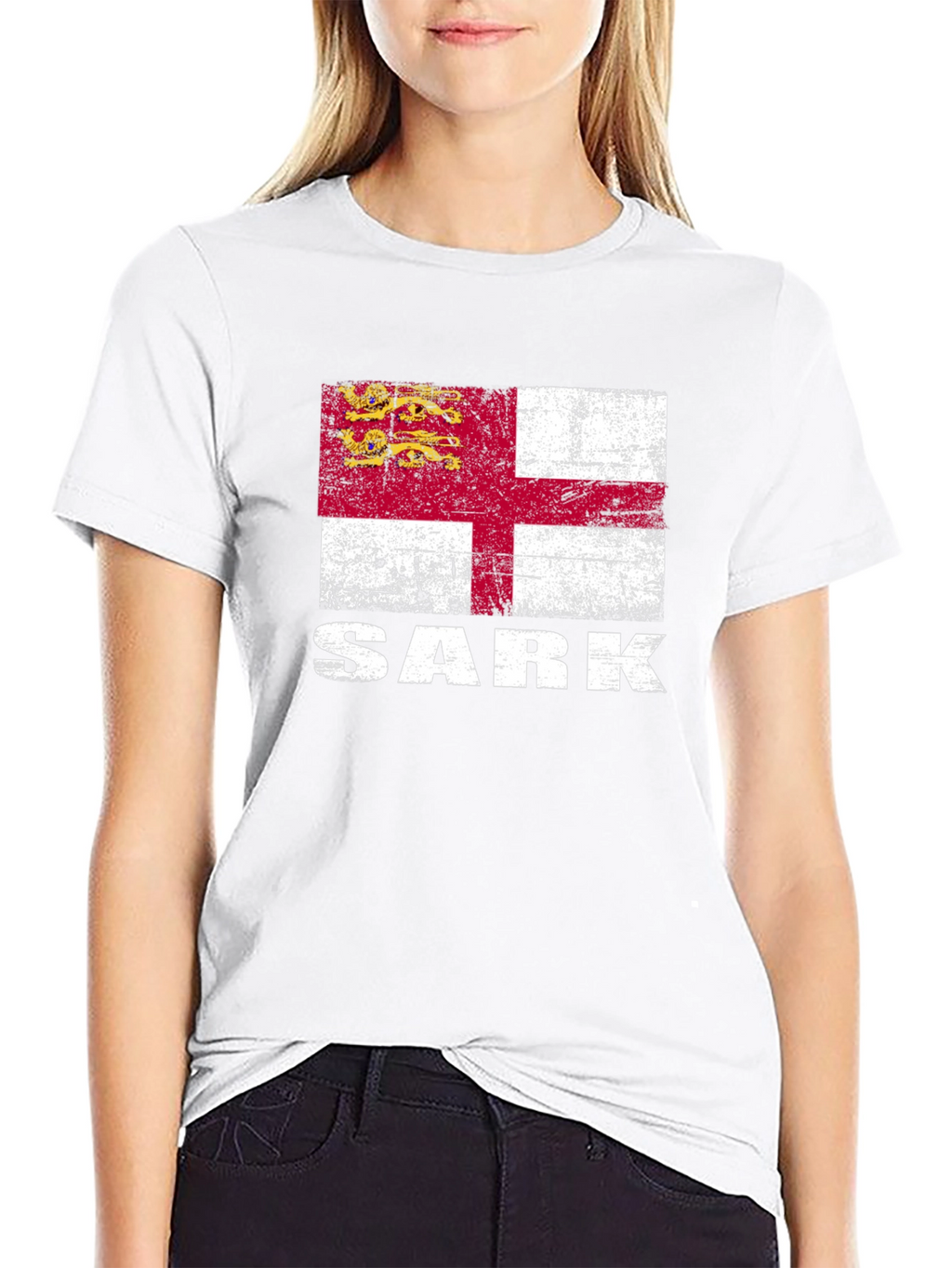 Sark Flag Graphic T-Shirt - Black