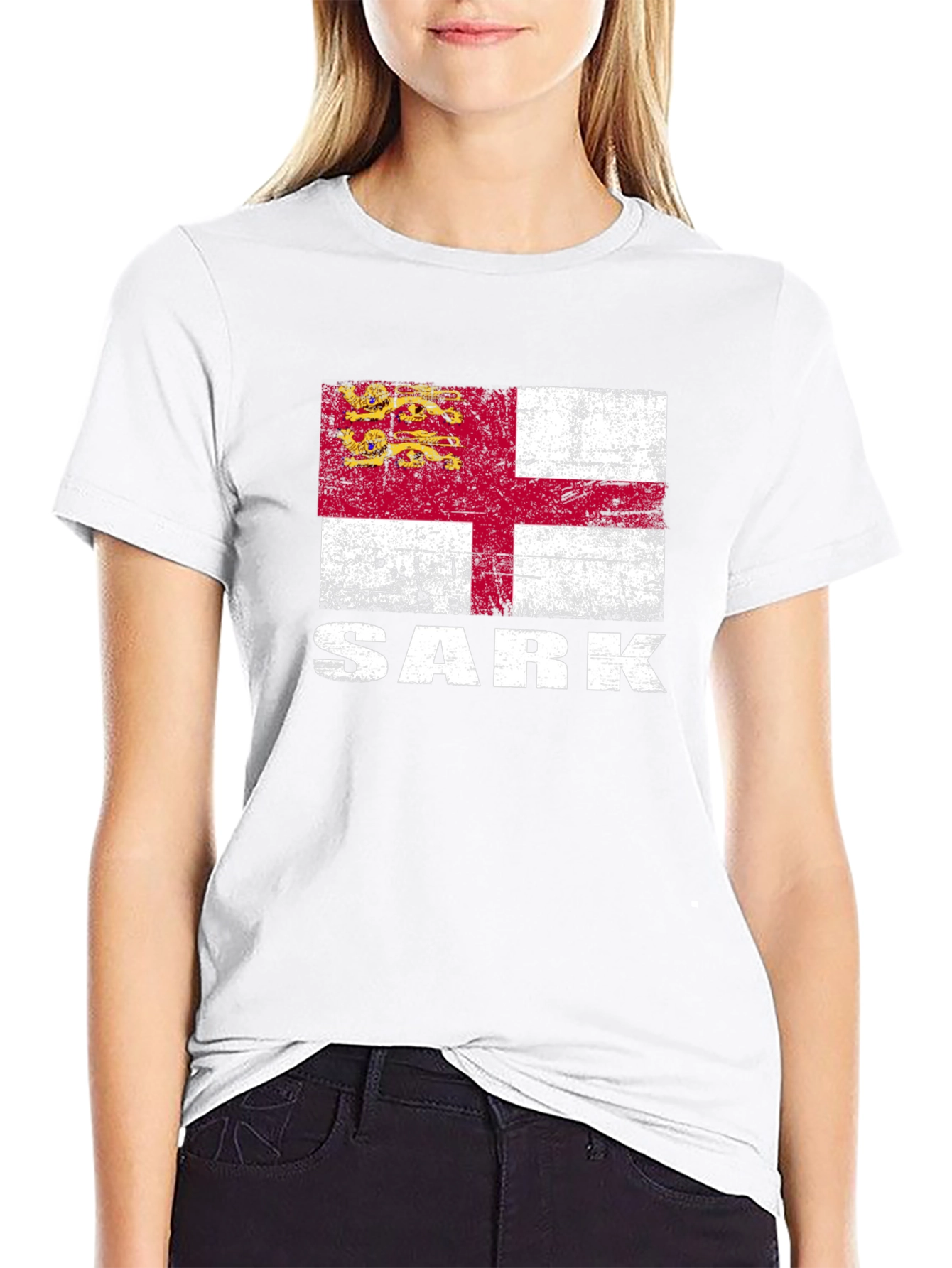 Sark Flag Graphic T-Shirt - Black