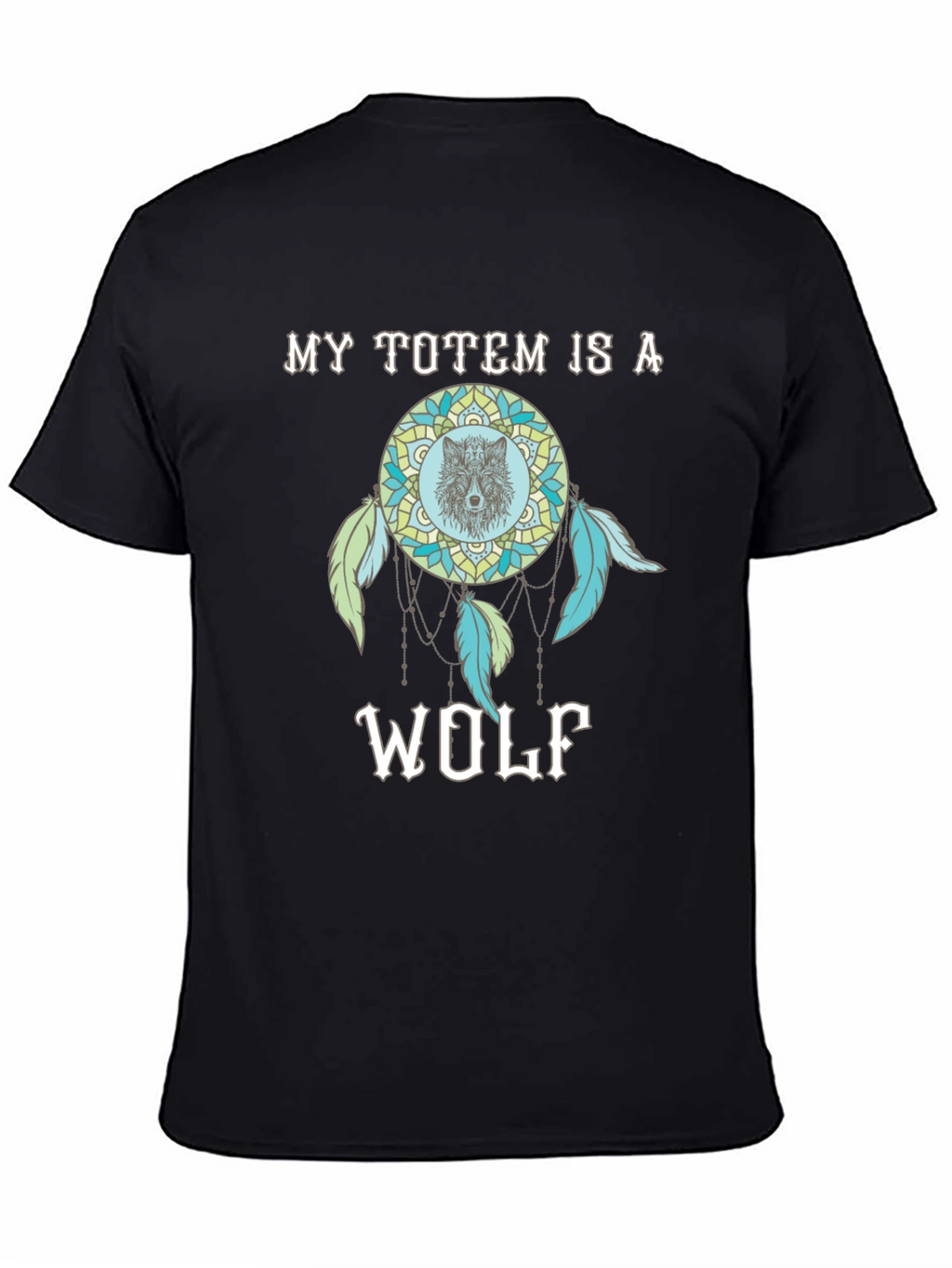 Wolf Totem Dreamcatcher Graphic T-Shirt