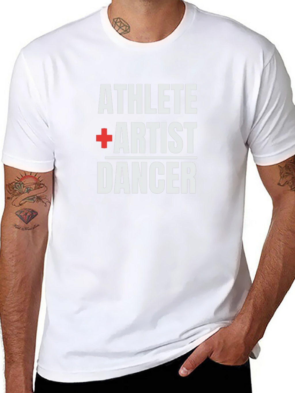 Athlete Artist Dancer Graphic T-Shirt - Black
