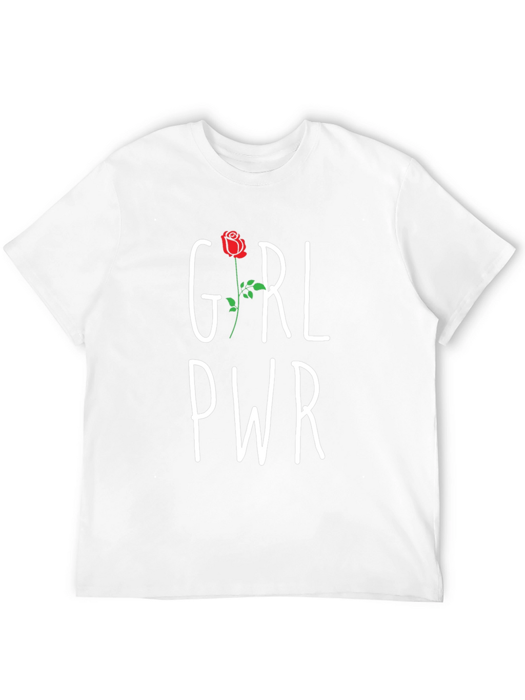 Girl Power Rose Graphic Tee - Empowering Womens T-Shirt