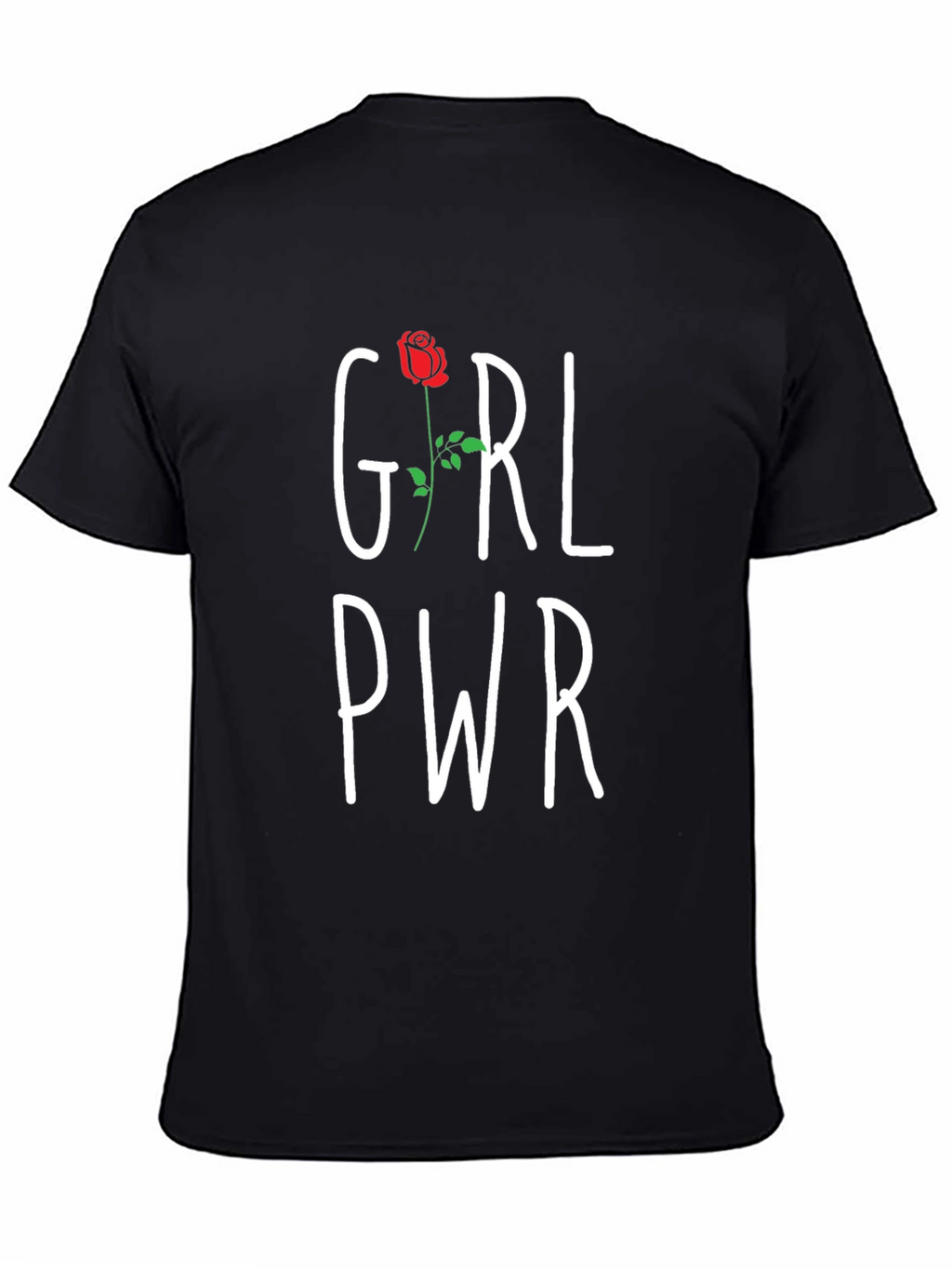 Girl Power Rose Graphic Tee - Empowering Womens T-Shirt
