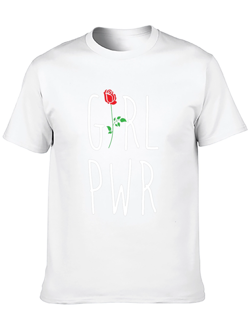 Girl Power Rose Graphic Tee - Empowering Womens T-Shirt
