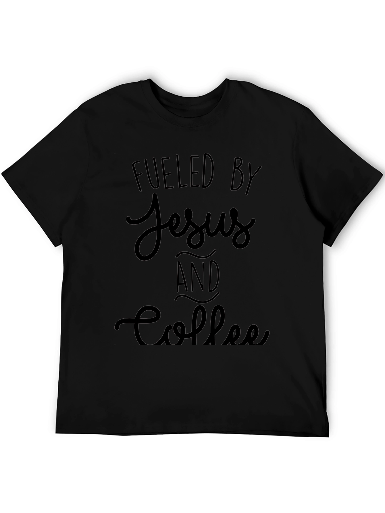 Fueled by Jesus and Coffee Graphic T-Shirt