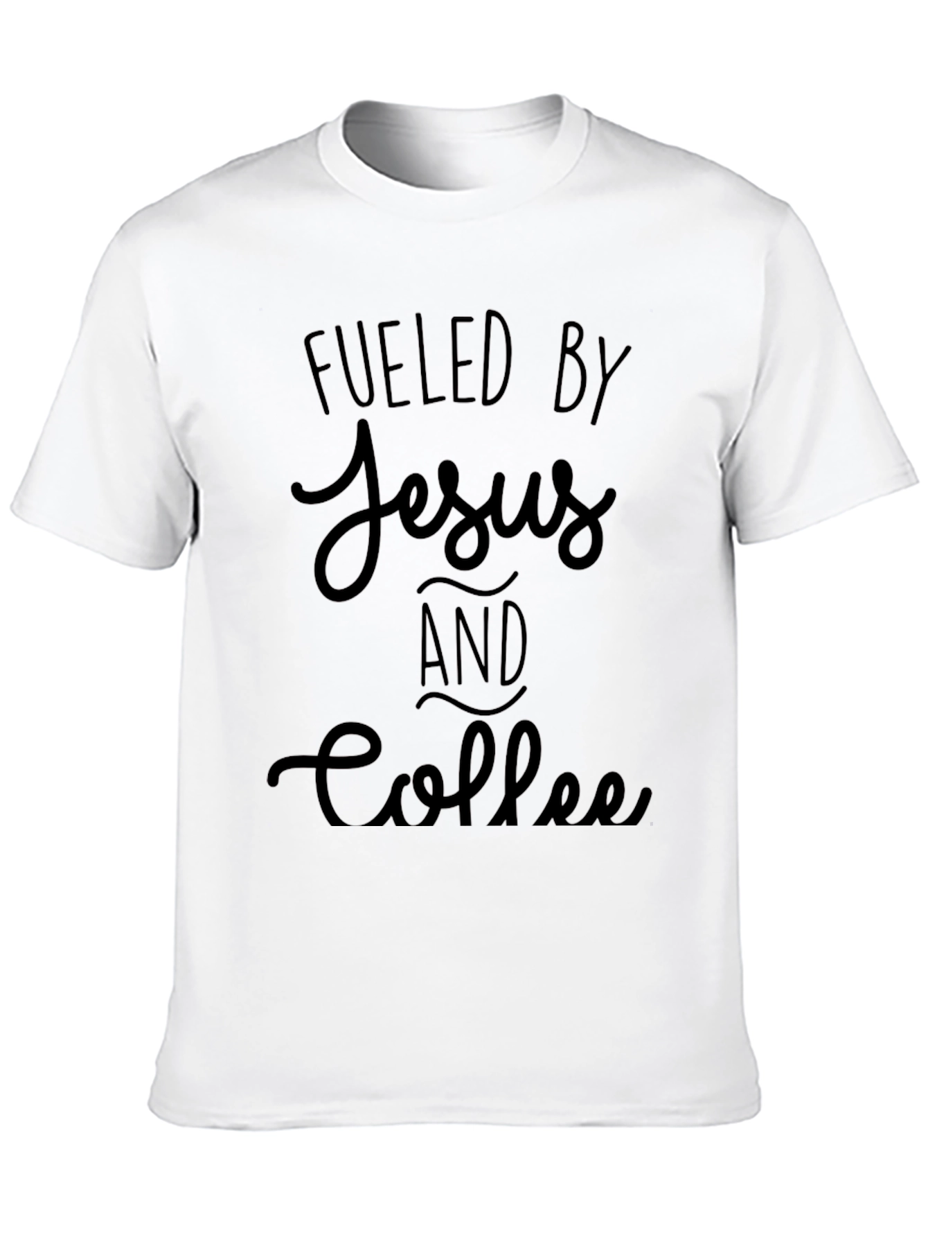 Fueled by Jesus and Coffee Graphic T-Shirt