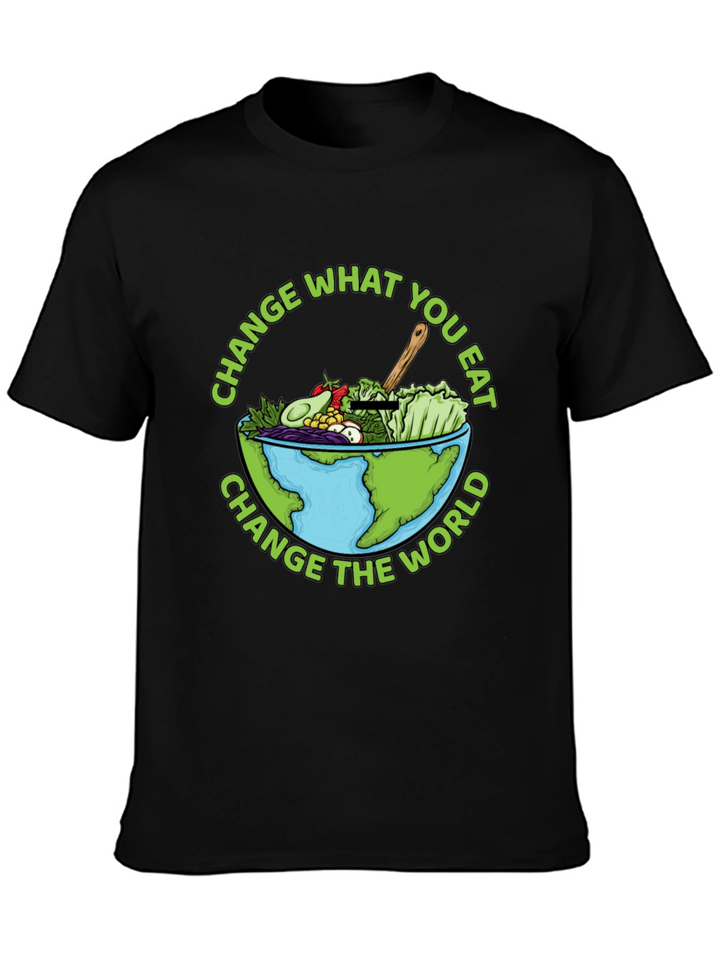 Eat Green Change the World Graphic Tee