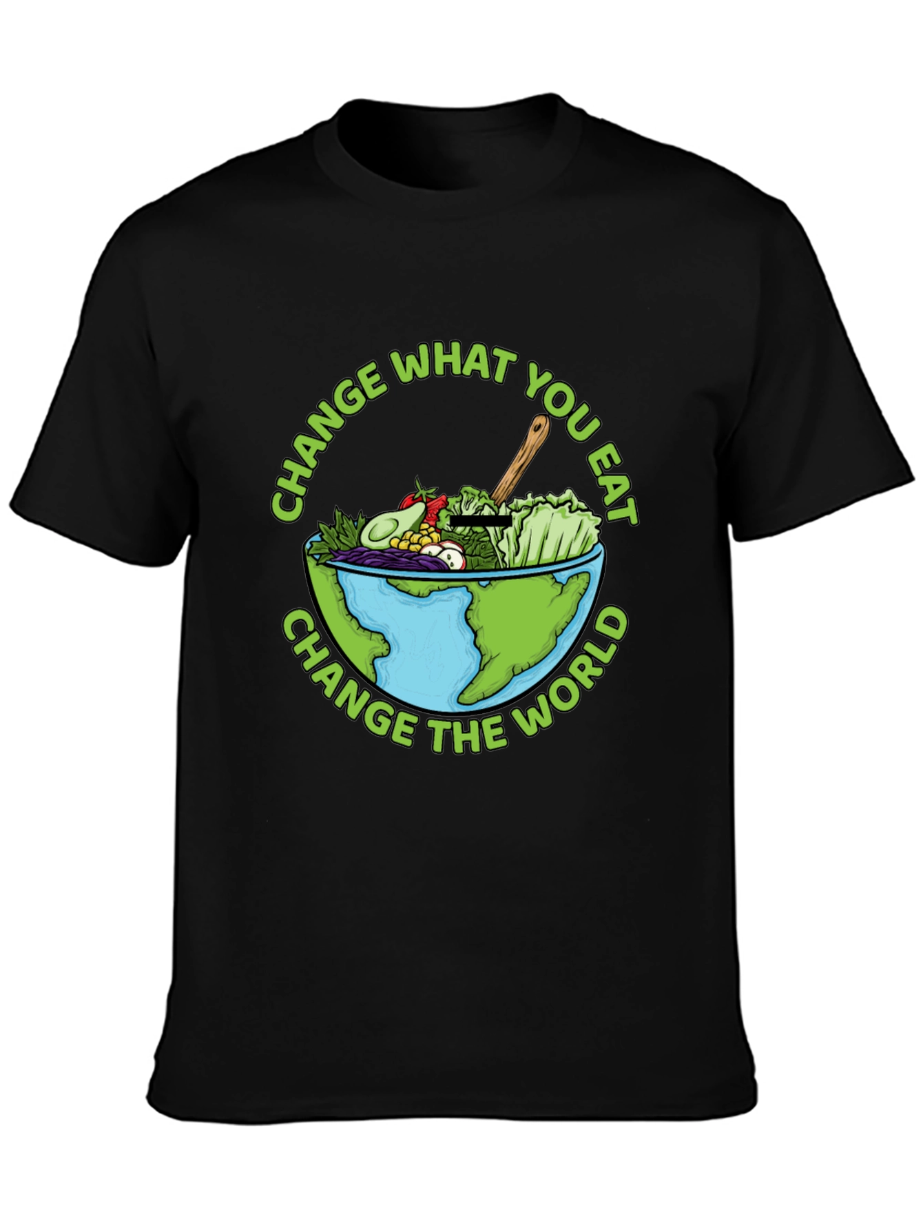 Eat Green Change the World Graphic Tee