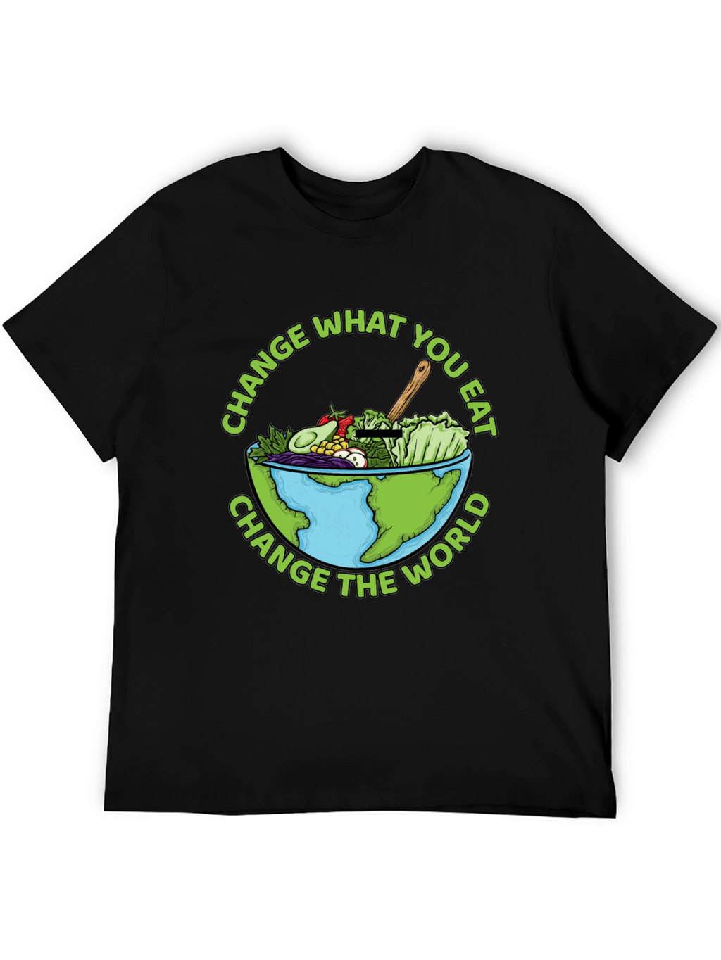 Eat Green Change the World Graphic Tee