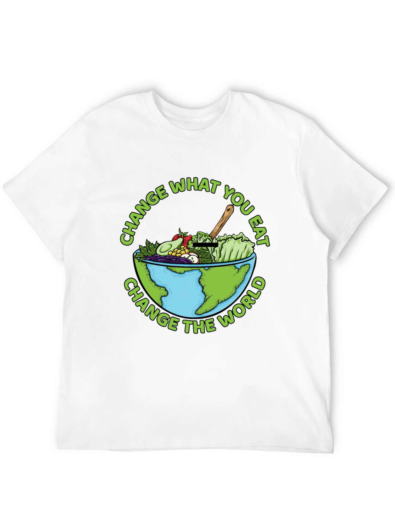 Eat Green Change the World Graphic Tee