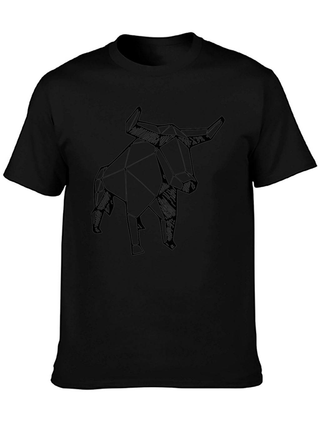 Geometric Bull T-Shirt - Modern Design