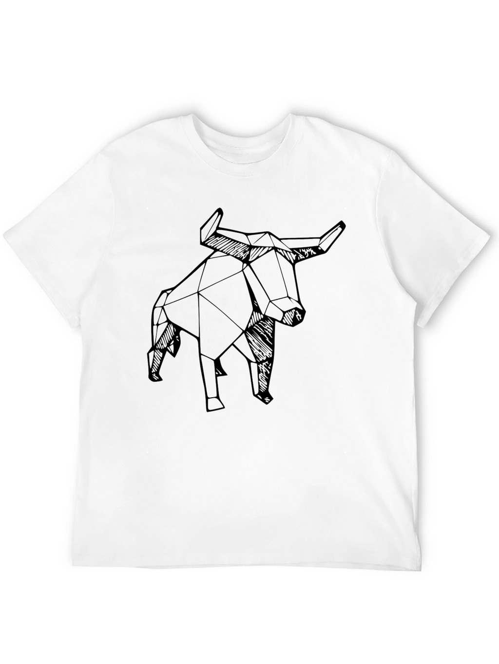 Geometric Bull T-Shirt - Modern Design