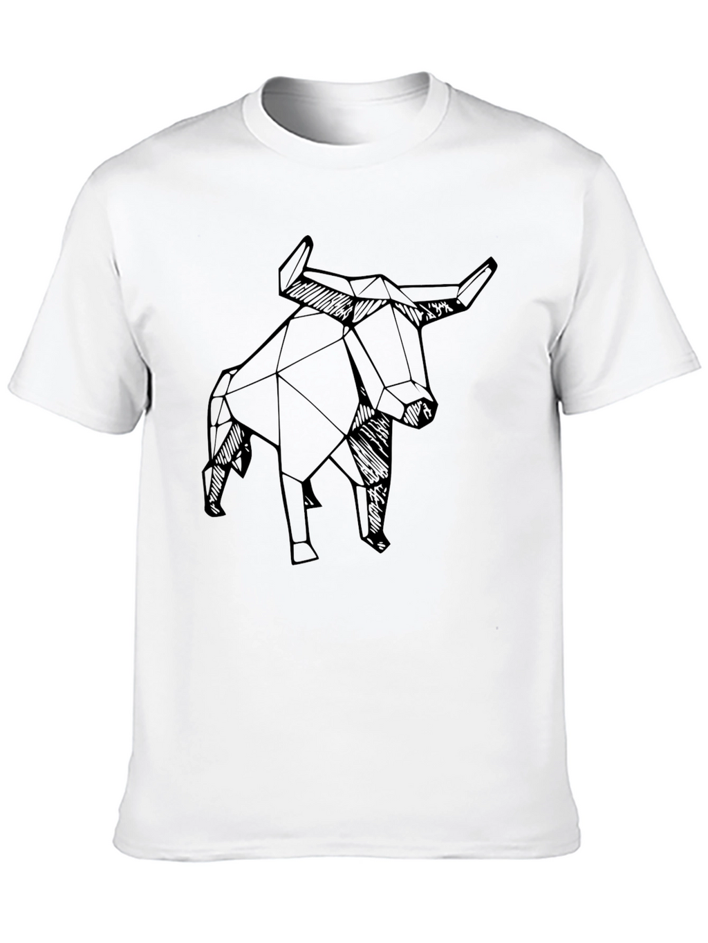 Geometric Bull T-Shirt - Modern Design