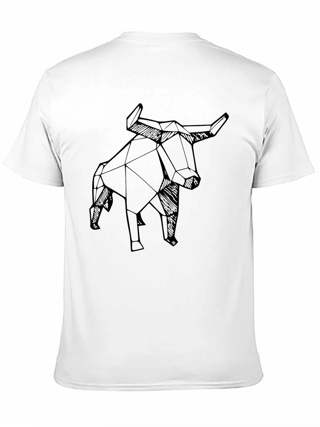 Geometric Bull T-Shirt - Modern Design