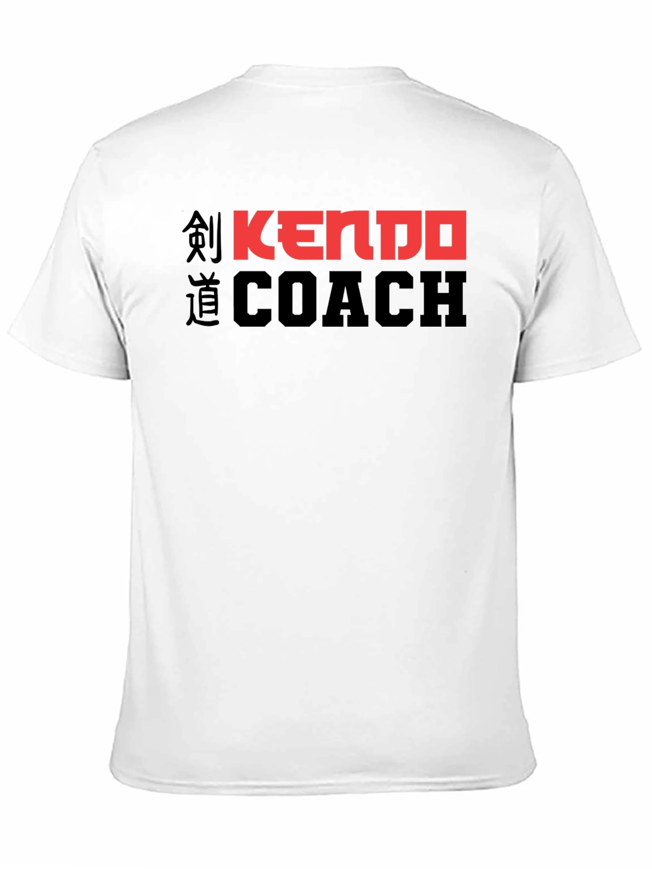 Kendo Coach Black T-Shirt - Martial Arts Instructor Tee
