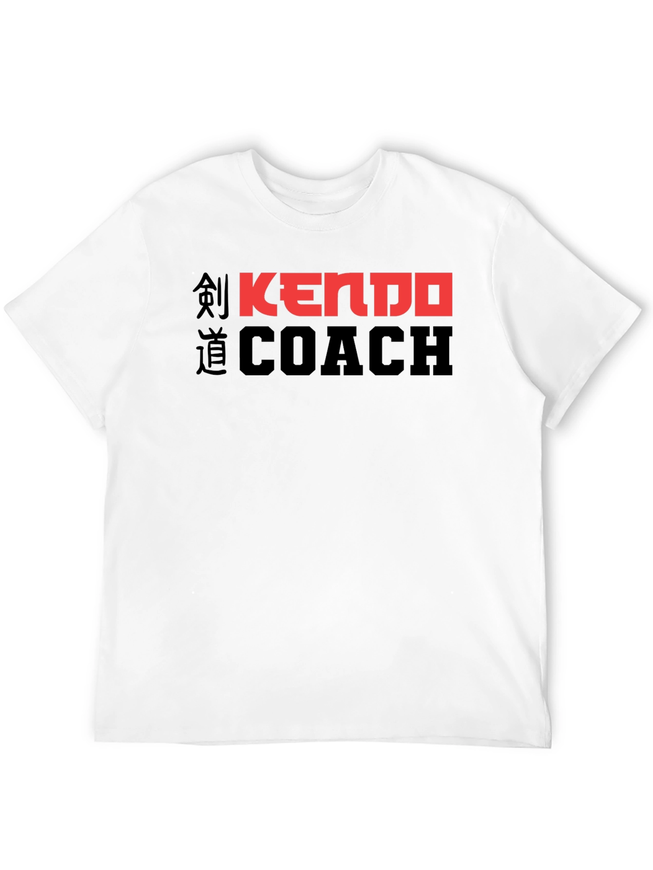 Kendo Coach Black T-Shirt - Martial Arts Instructor Tee