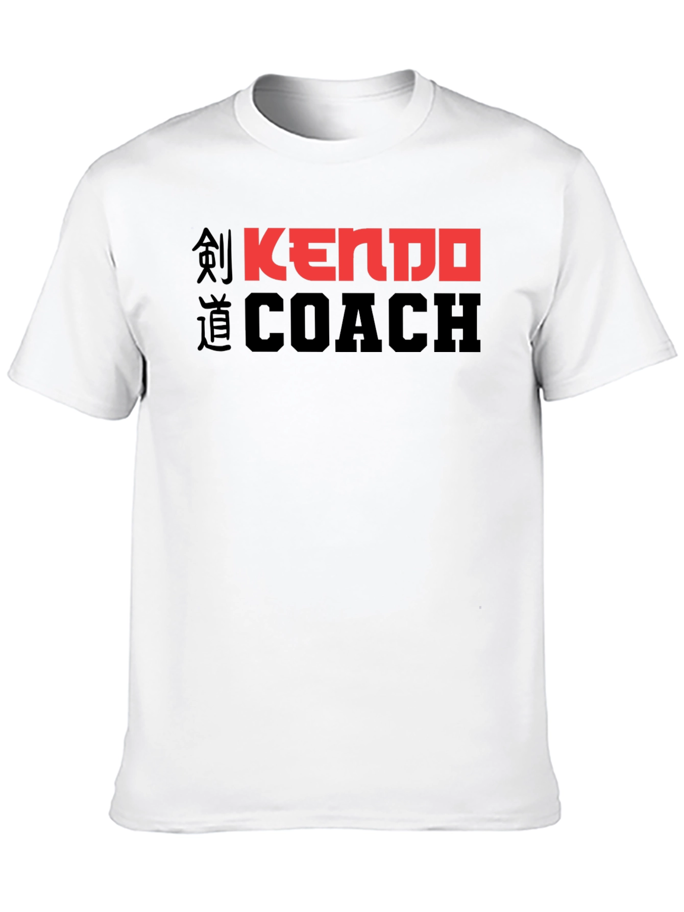Kendo Coach Black T-Shirt - Martial Arts Instructor Tee