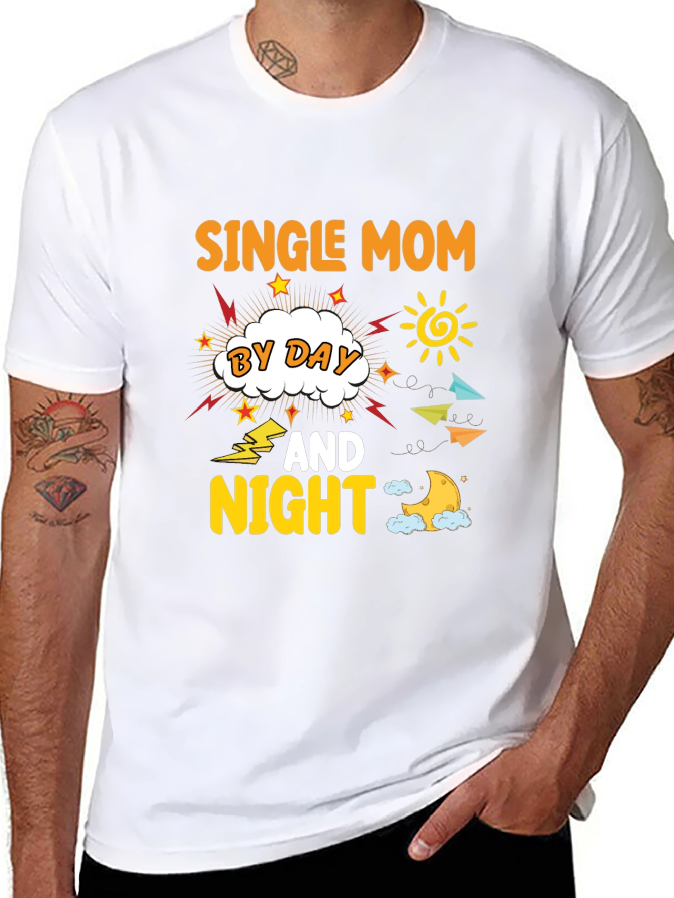 Single Mom By Day And Night T-Shirt