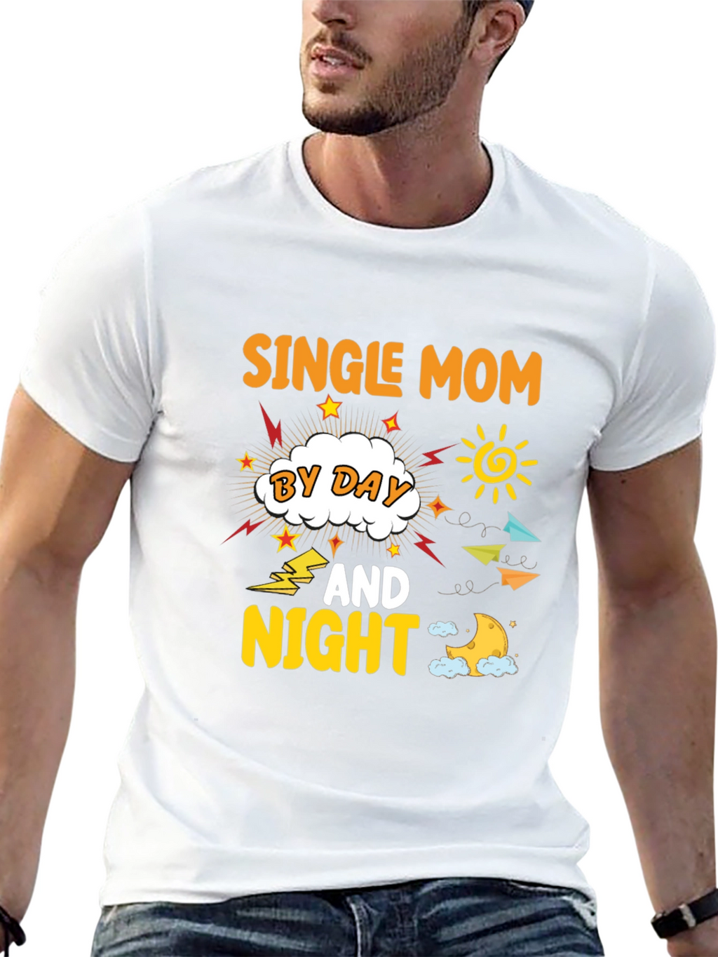 Single Mom By Day And Night T-Shirt