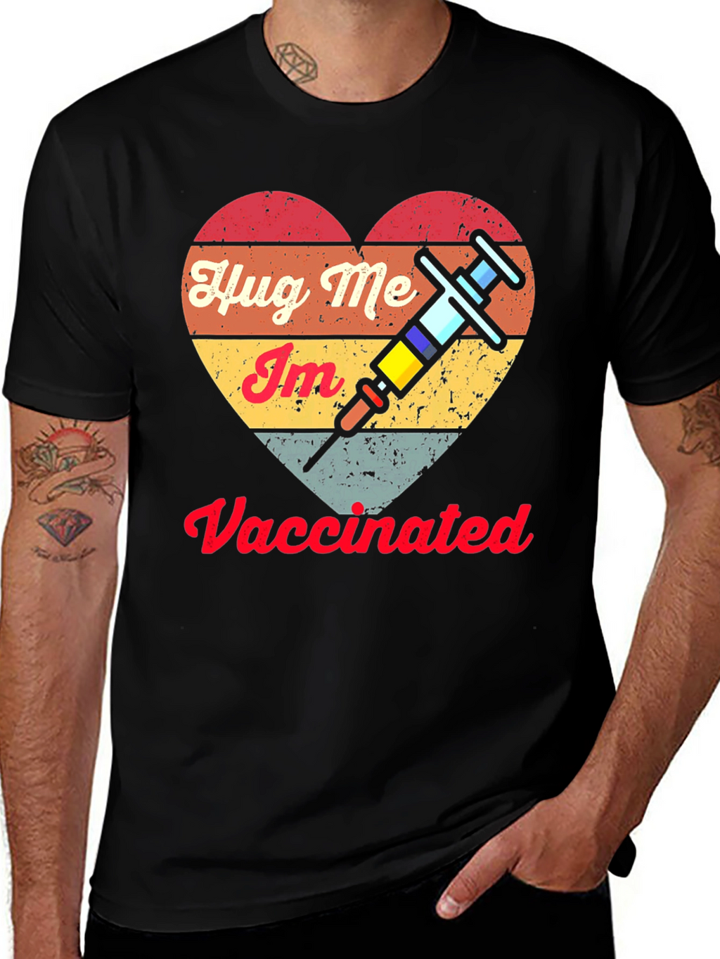 Hug Me Im Vaccinated Tee