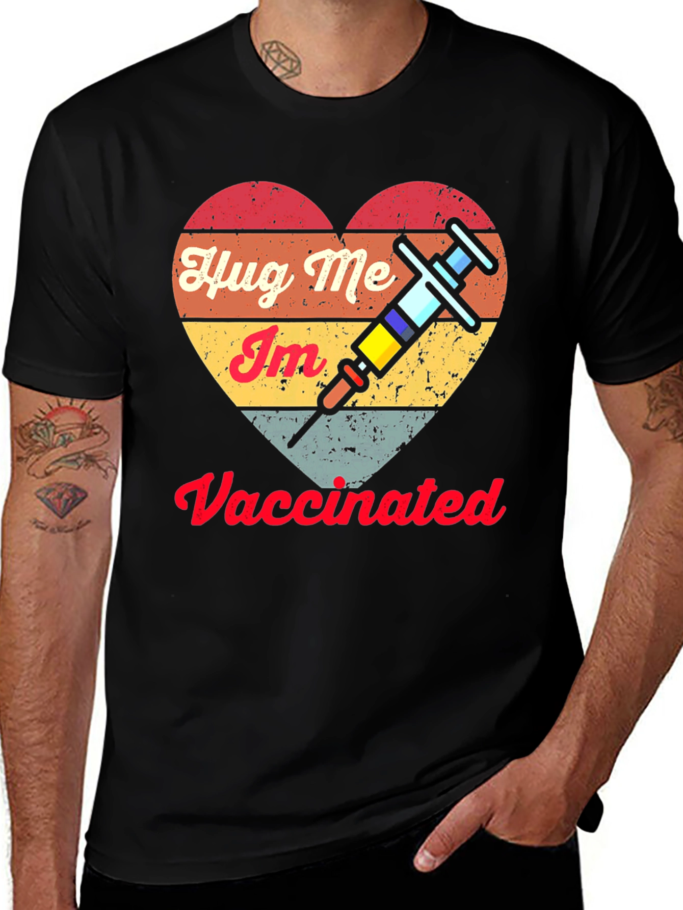 Hug Me Im Vaccinated Tee