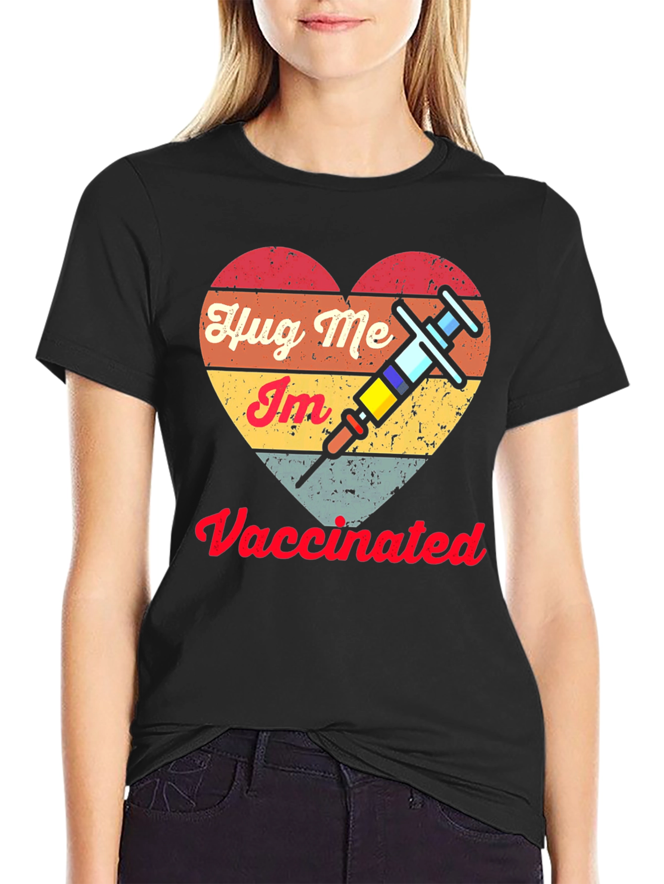 Hug Me Im Vaccinated Tee