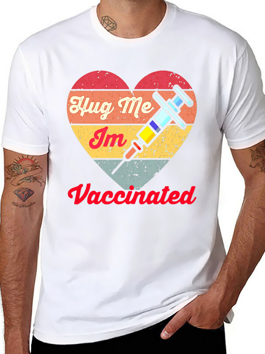 Hug Me Im Vaccinated Tee