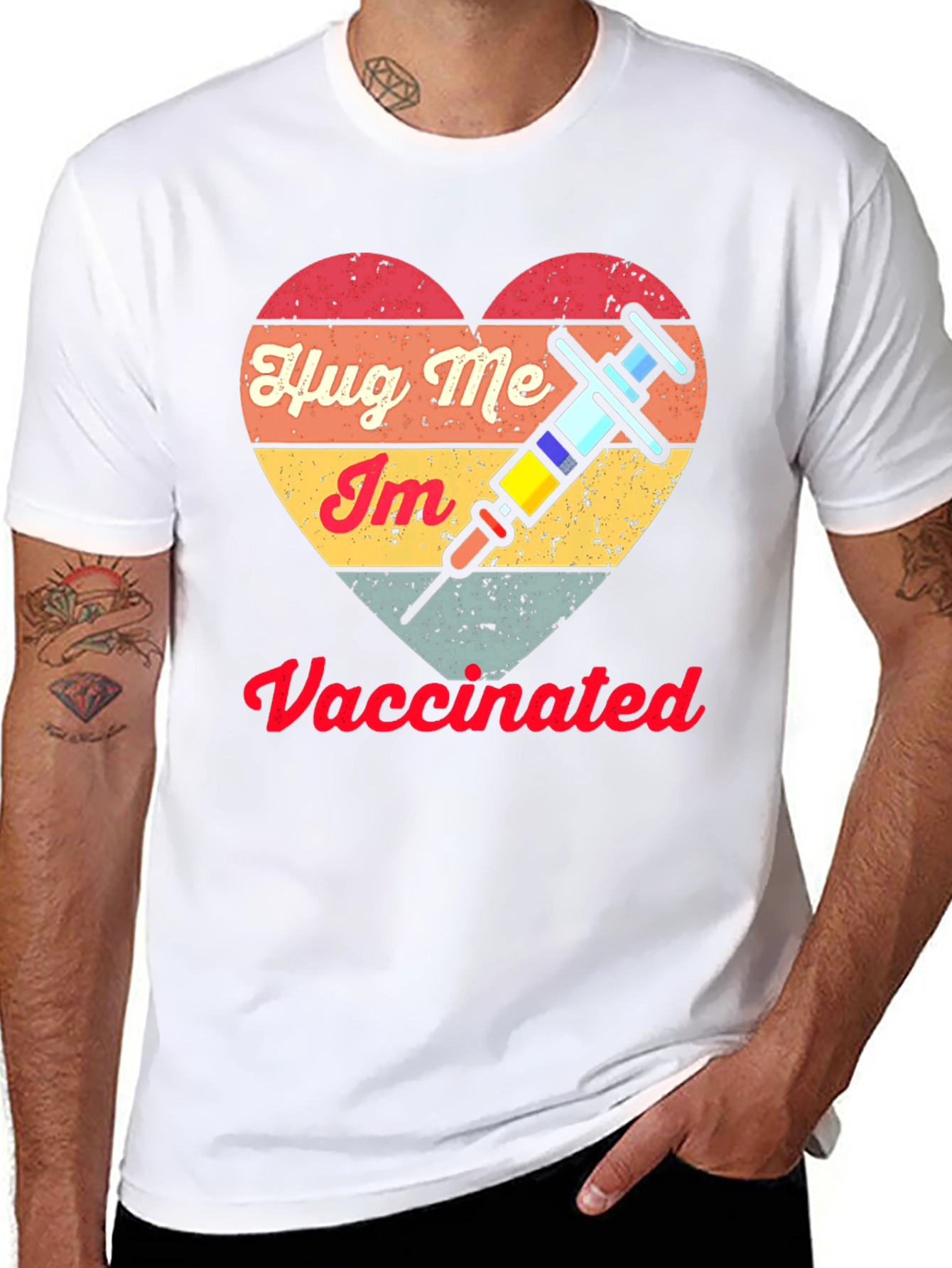 Hug Me Im Vaccinated Tee