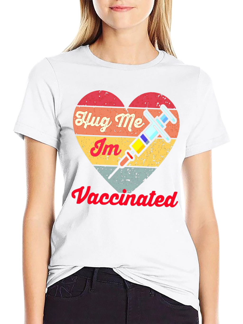 Hug Me Im Vaccinated Tee