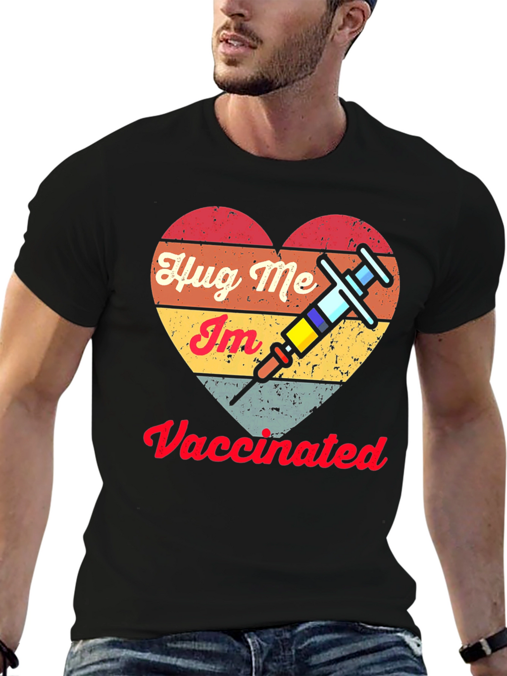 Hug Me Im Vaccinated Tee
