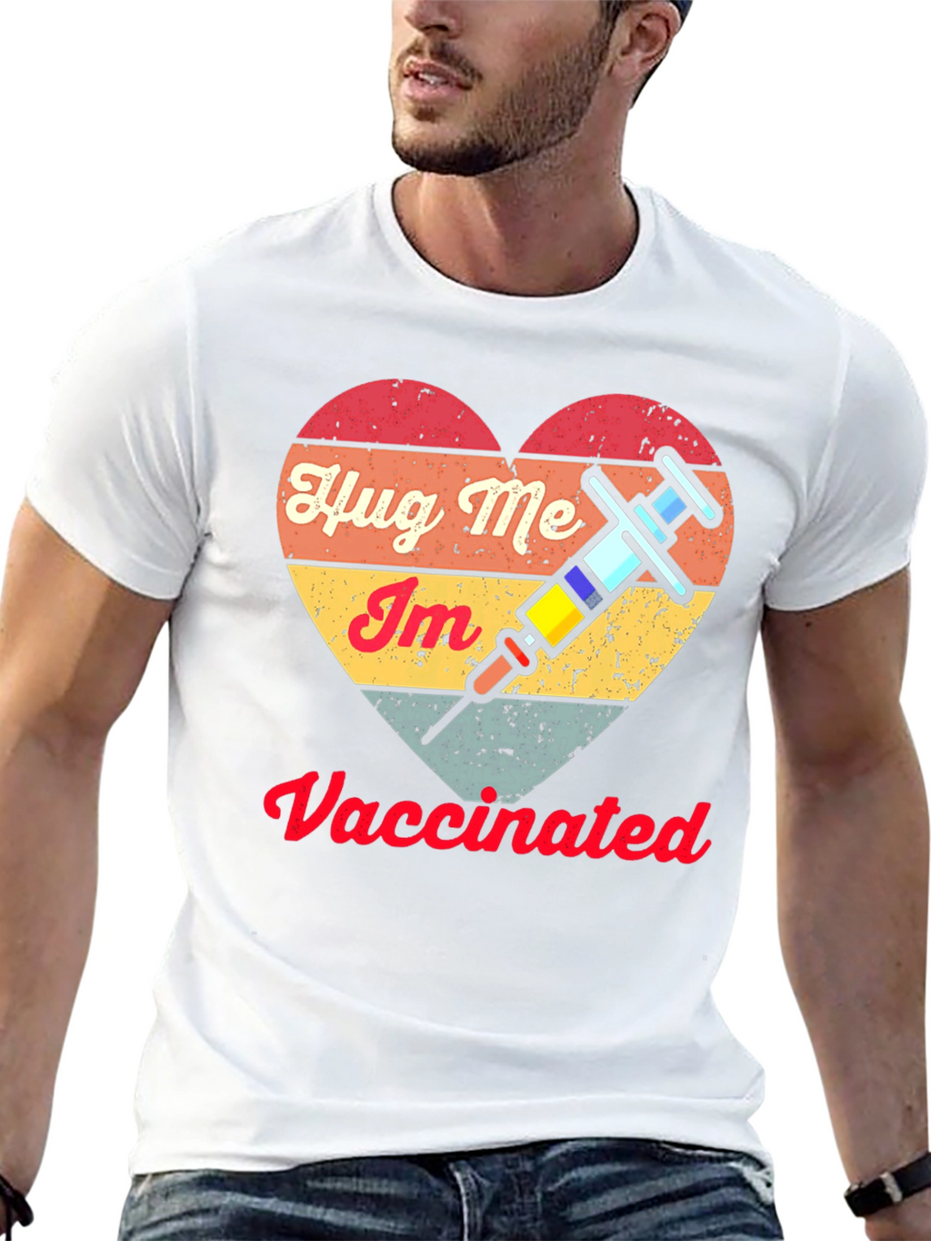 Hug Me Im Vaccinated Tee