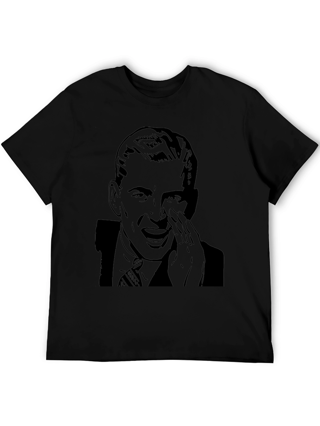 Retro Man Graphic Tee - Black