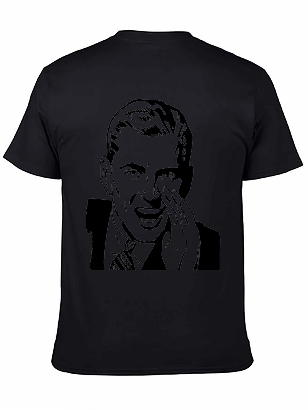 Retro Man Graphic Tee - Black