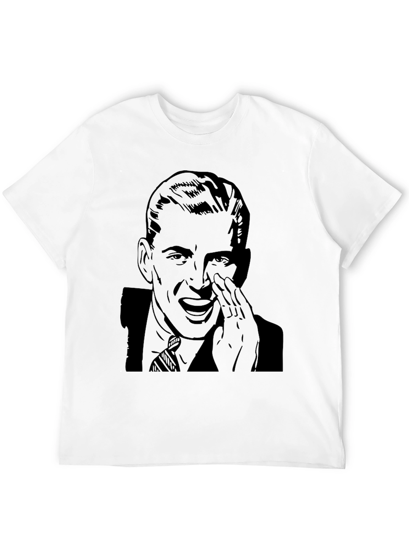 Retro Man Graphic Tee - Black