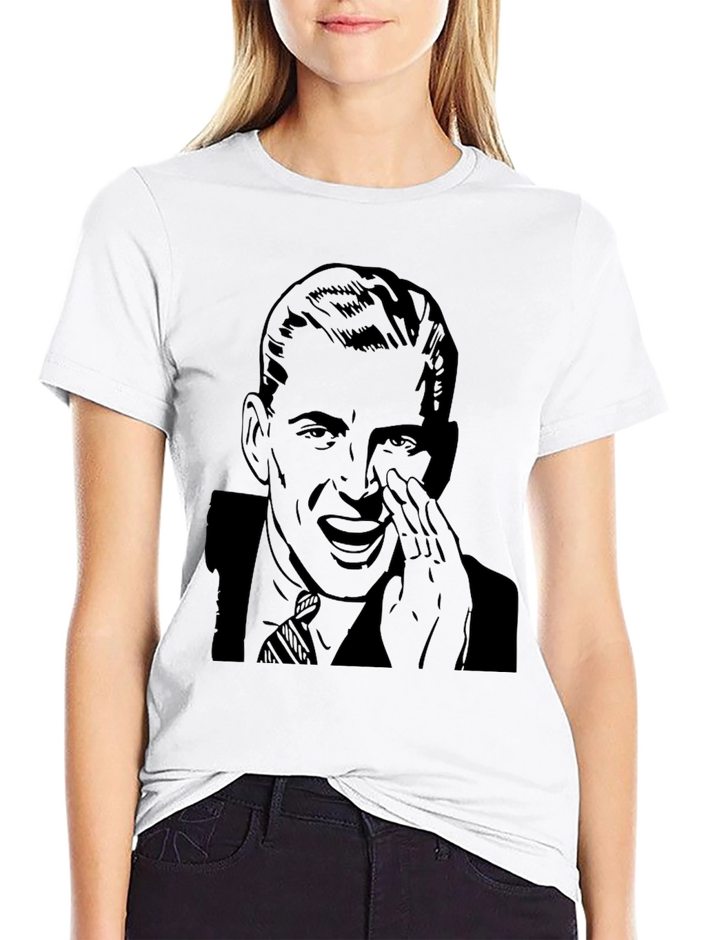 Retro Man Graphic Tee - Black