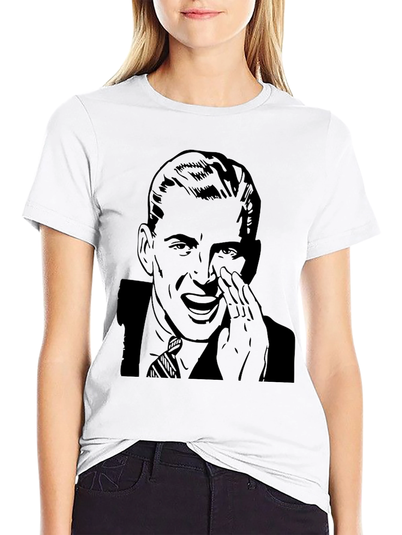 Retro Man Graphic Tee - Black