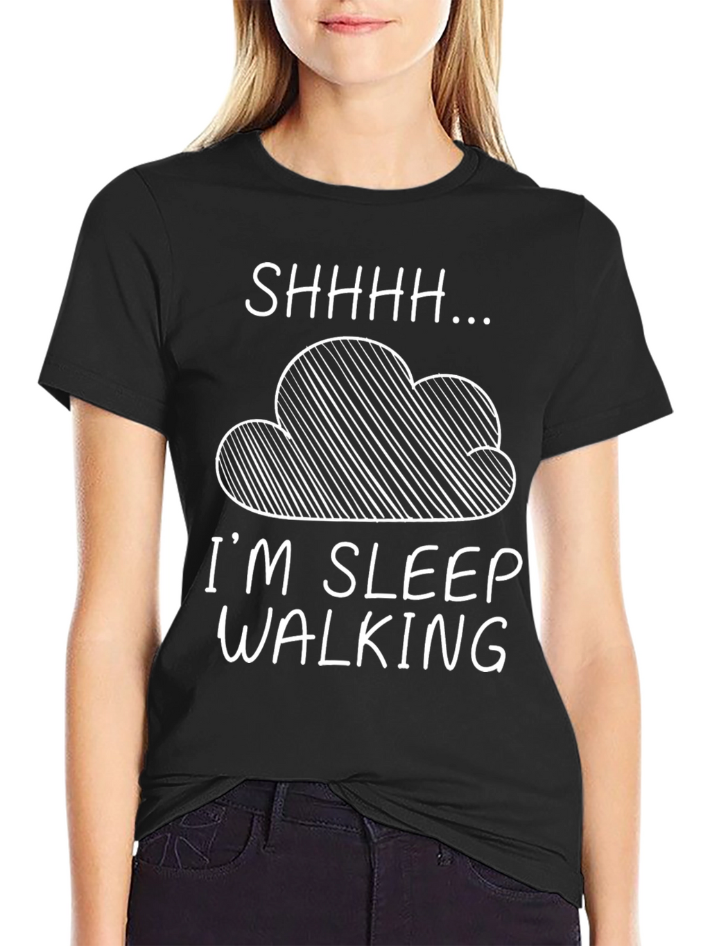 Sleepwalking Graphic Tee - Funny Sleep Humor T-Shirt
